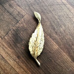 Light As A Feather Gold Pin